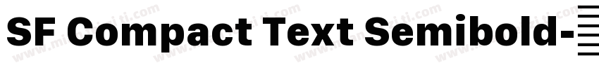 SF Compact Text Semibold字体转换